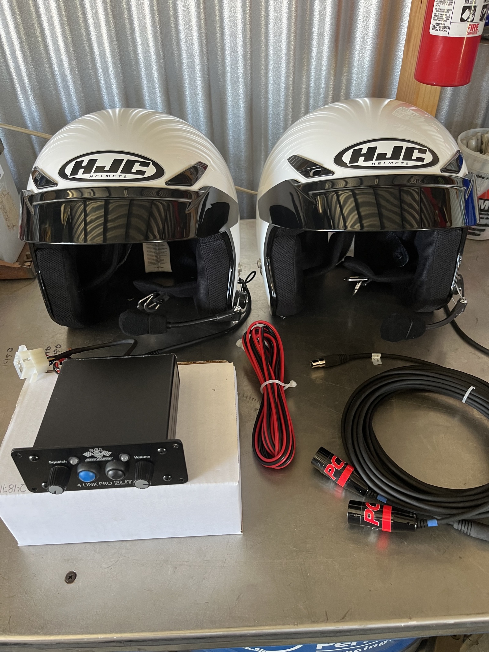 For Sale: PCI elite intercom dsp,Bluetooth, and 2 HJC helmets  - photo0