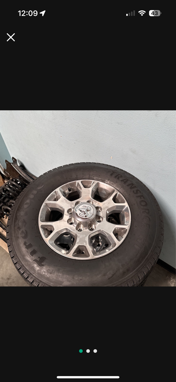 For Sale: 2024 Ram 2500 Stock Wheels and Tires - photo0
