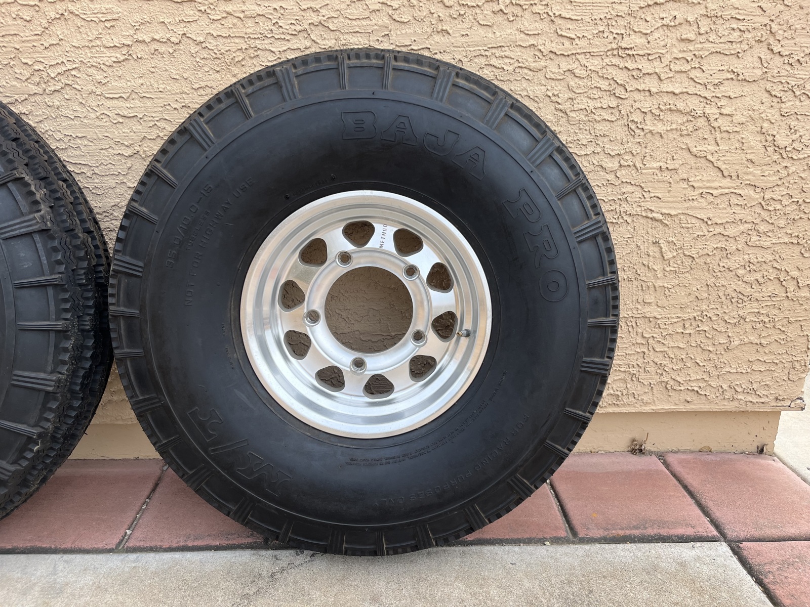 For Sale: Micky Thompson Baja pro 35” tires on method wheels “Only Three” - photo1
