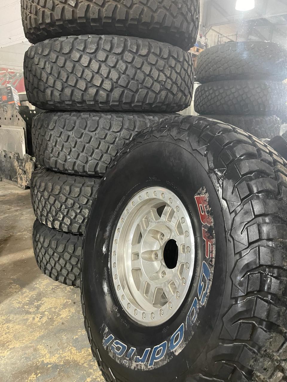 For Sale: BF 40 Trophy Truck tires with rims. (6) **SOLD** thanks RDC - photo0