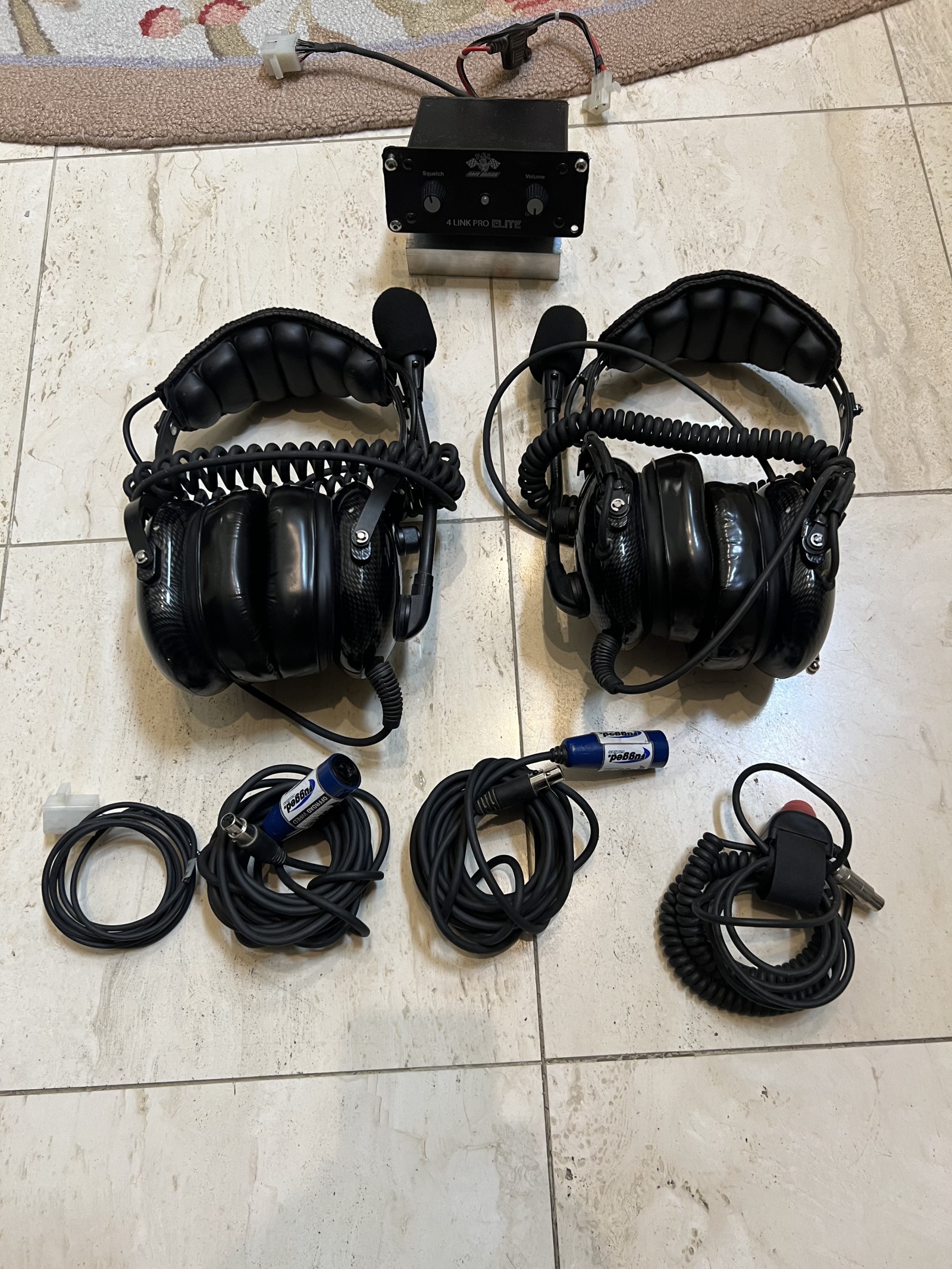 For Sale: PCI 4 Link Pro Elite + 2 Rugged Carbon Headsets - photo0