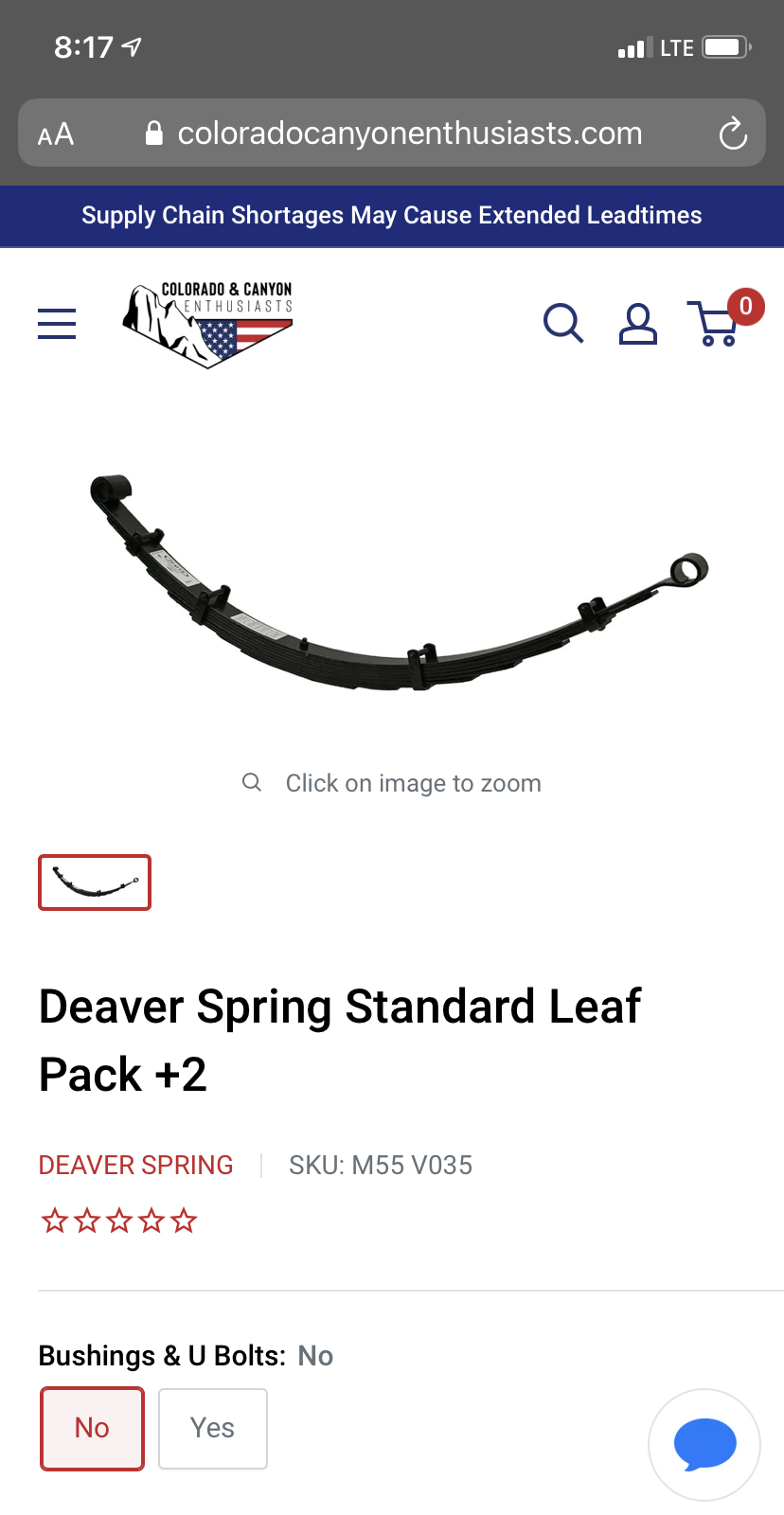 For Sale: Wanted deaver leaf springs 15+ Canyon/Colorado - photo0