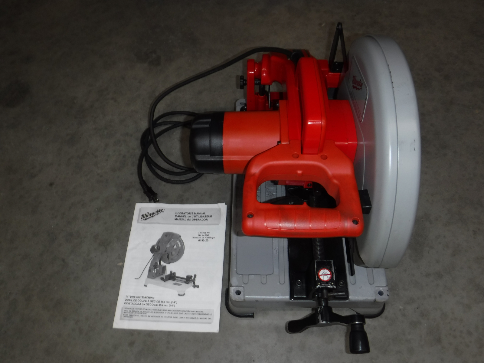 For Sale: Milwaukee 14in Dry-Cut Metal Saw - photo0