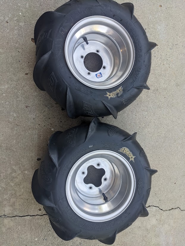 For Sale: Quad Sand Tires Wheels and Paddles  - photo0