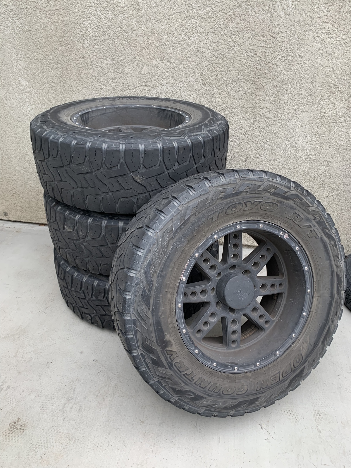 For Sale: 37” Toyo tires on 20” wheels 8 lug Chevy  - photo0