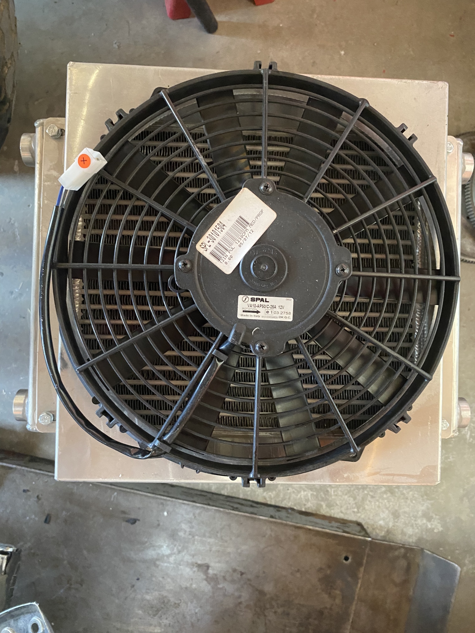 For Sale: Car 9835 oil cooler with spal fan - photo0